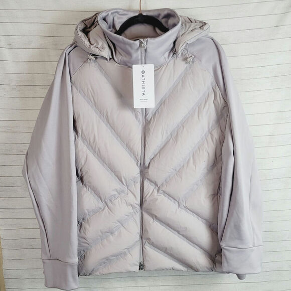 ATHLETA INLET JACKET in LIGHT GRAY, sz 3X - Picture 1 of 16